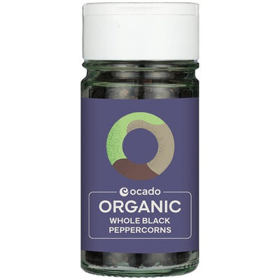 M&S Ocado Organic Whole Black Peppercorns 40g- Buy online at McGrocer