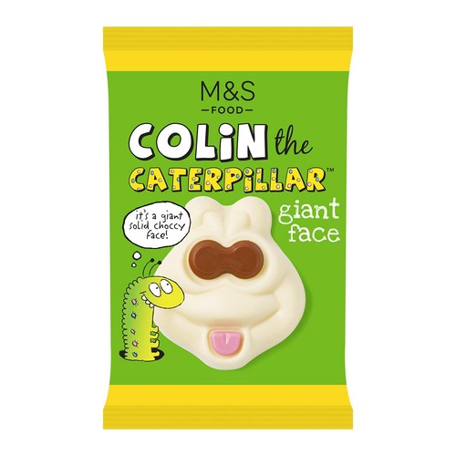 M&S Colin Caterpillar Chocolate Face 40g, imported from the UK