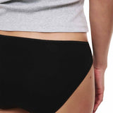 M&S Collection Womens, Pure Cotton Bikini Knickers, Size 12, Black