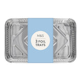 M&S foil baking trays 3 per pack, imported from the UK