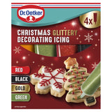 Dr Oetker 4 Christmas Glitter Decorating Writing Icing