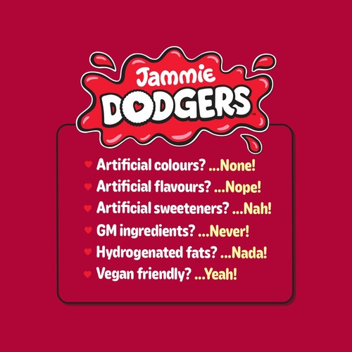 Jammie Dodgers Raspberry Shortcake Biscuits Minis 6 x 20g, UK version