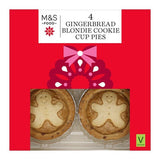 M&S 4 Gingerbread Blondie Cookie Cup Pies