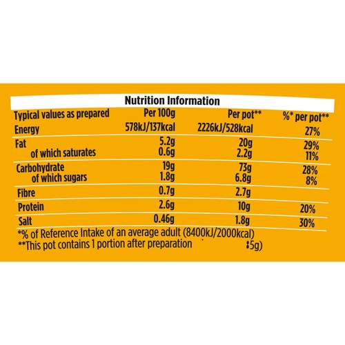 Pot Noodle Original Curry instant noodle 114g, imported from the UK