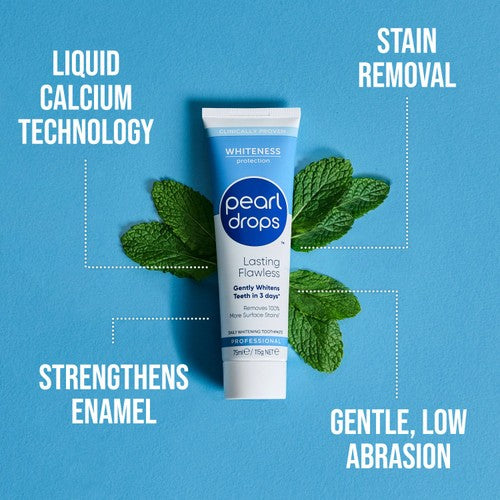 Pearl Drops Flawless White whitening toothpaste 75ml, imported from the UK