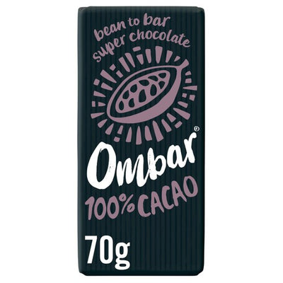 M&S OMBAR 100% Cacao Organic Vegan Fair Trade Dark Chocolate 70g- Buy online at McGrocer