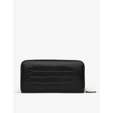 Whistles crocodile-embossed leather purse, imported from the UK