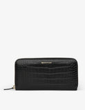 Whistles crocodile-embossed leather purse, imported from the UK