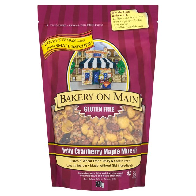 Bakery on Main Nutty Maple & Cranberry Muesli   340g GOODS M&S   