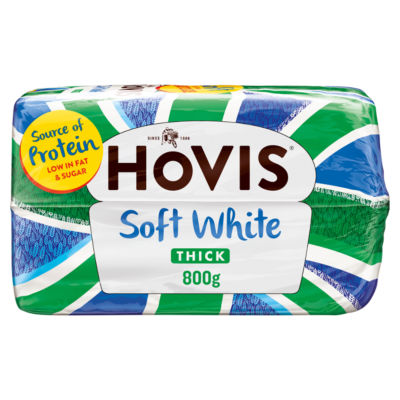 Hovis Soft White Thick Sliced Bread 800g