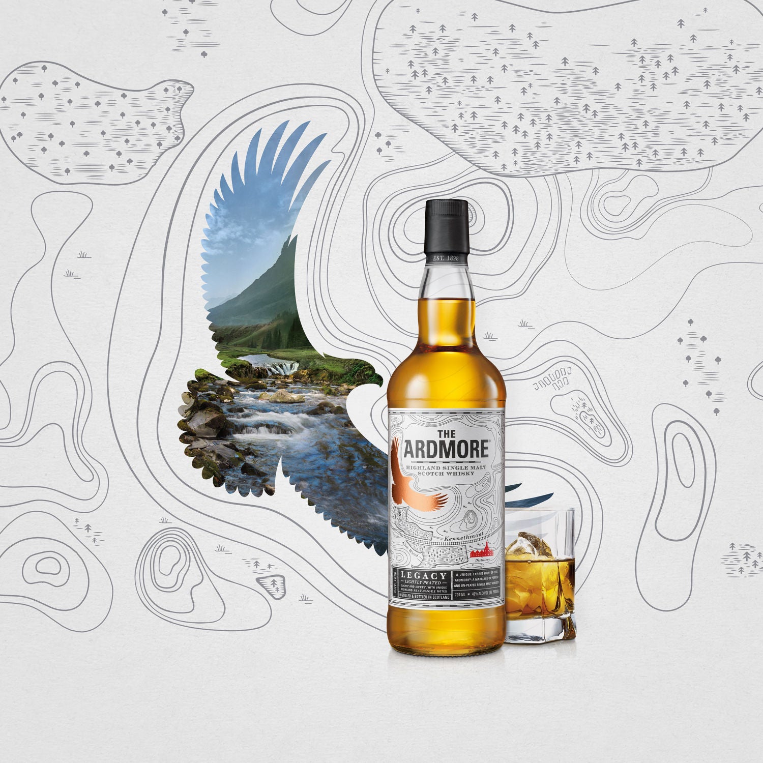 Ardmore Legacy single malt Scotch whisky 70cl (British brand)