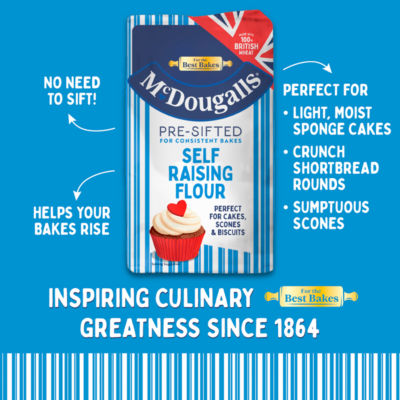 McDougalls Self Raising Flour 500g, imported from the UK