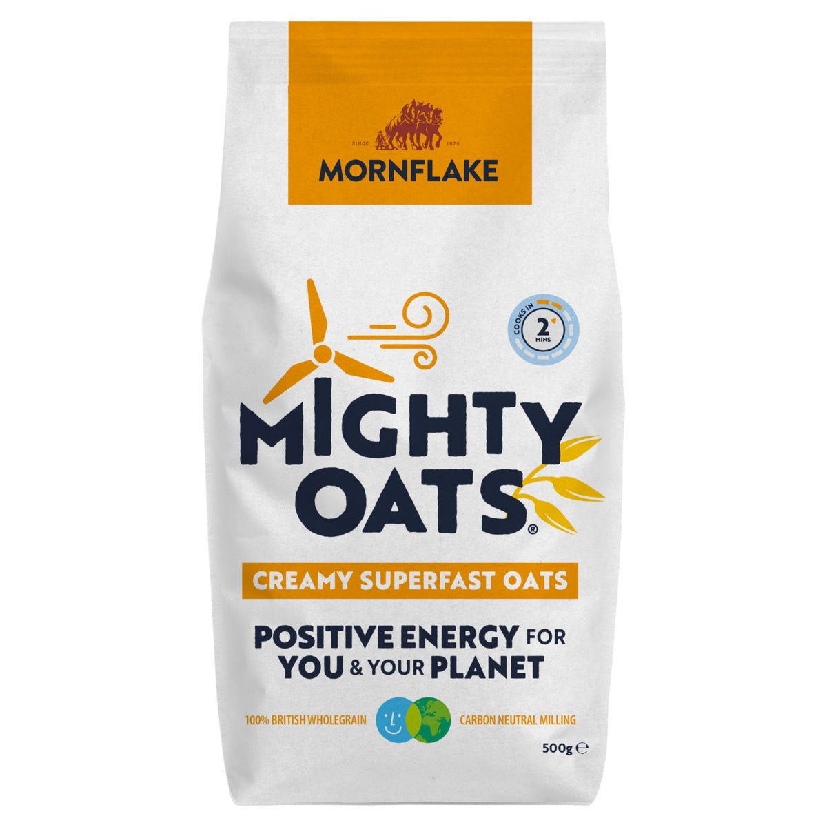 Mornflake Creamy Superfast oats 500g, imported from the UK