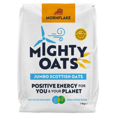Mornflake Jumbo Scottish oats 1.5kg, imported from the UK