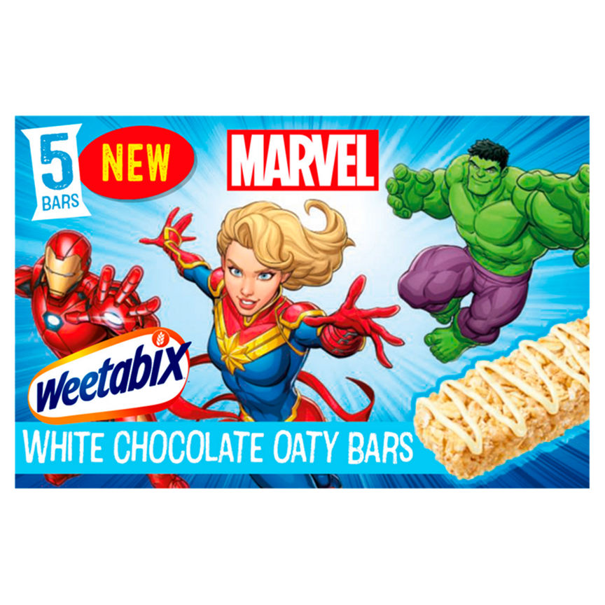 Weetabix Marvel 5 White Chocolate Oaty Bars 115g GOODS ASDA   