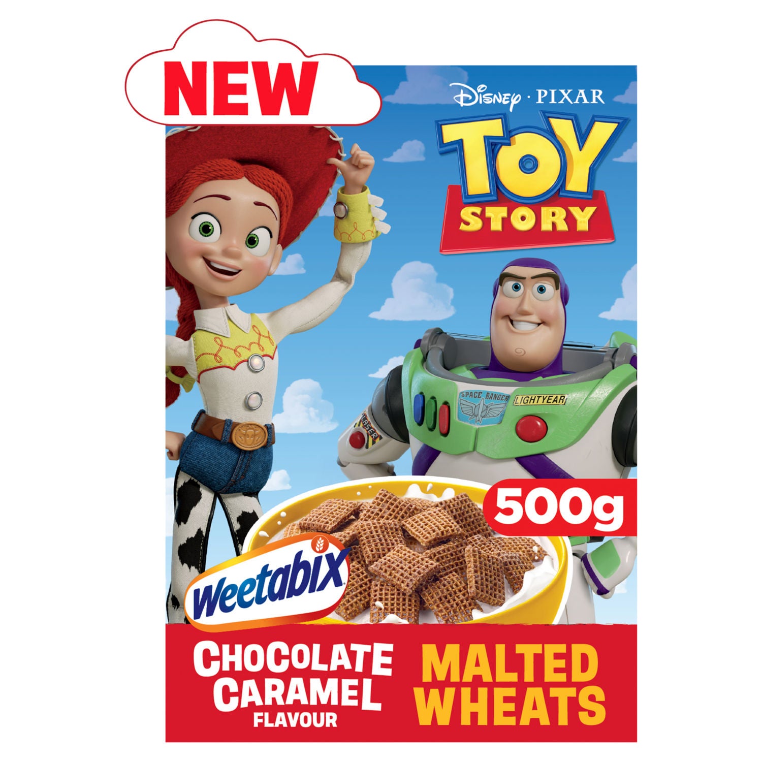 Weetabix Toy Story chocolate caramel malted wheats cereal 500g - British product