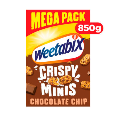 Weetabix Crispy Minis Chocolate Chip cereal 850g (British brand)