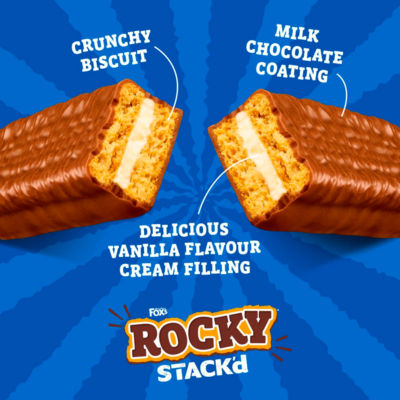Fox's Stack'd Vanilla Cream bar 6x25g, UK version