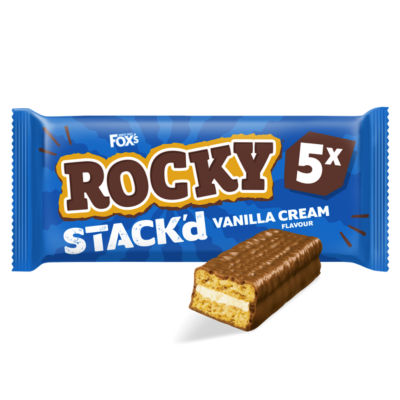 Fox's Rocky STACK'd vanilla cream biscuit bars multipack 125g (British brand)