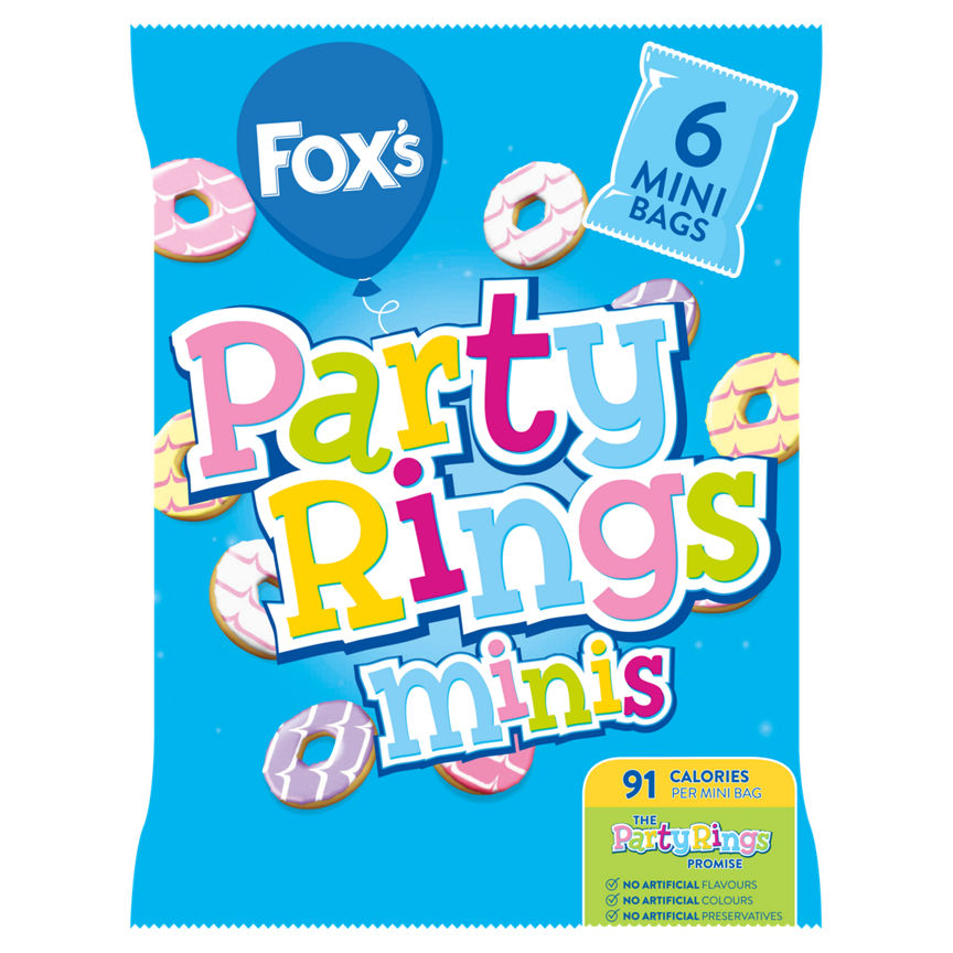 Fox's Party Rings Minis 6 x 21g