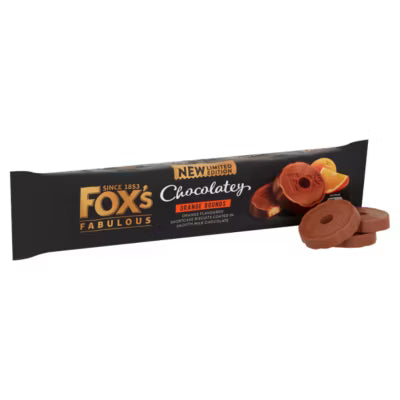 Biscuits enrobés de chocolat Fox's aux rounds orange chocolaté 130g