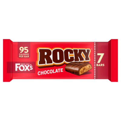 Fox's Rocky chocolate biscuit bar 7 x 19g (133g) - British product