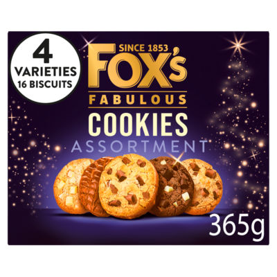 Fox's chocolatey cookies assortment 365g (British brand)