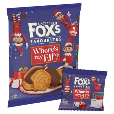 Fox's Where's My Elf biscuit multipack 100g, UK version
