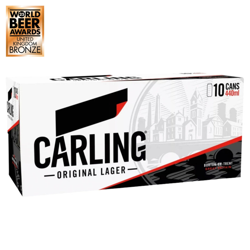 Carling Original lager 10x440ml cans - British product