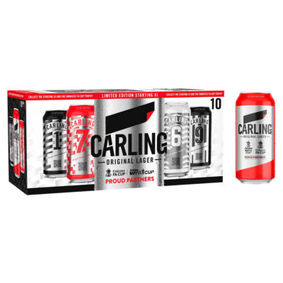 Carling Original lager 10x440ml cans - British product