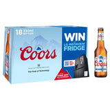 Coors lager beer 330ml 18 pack, imported from the UK