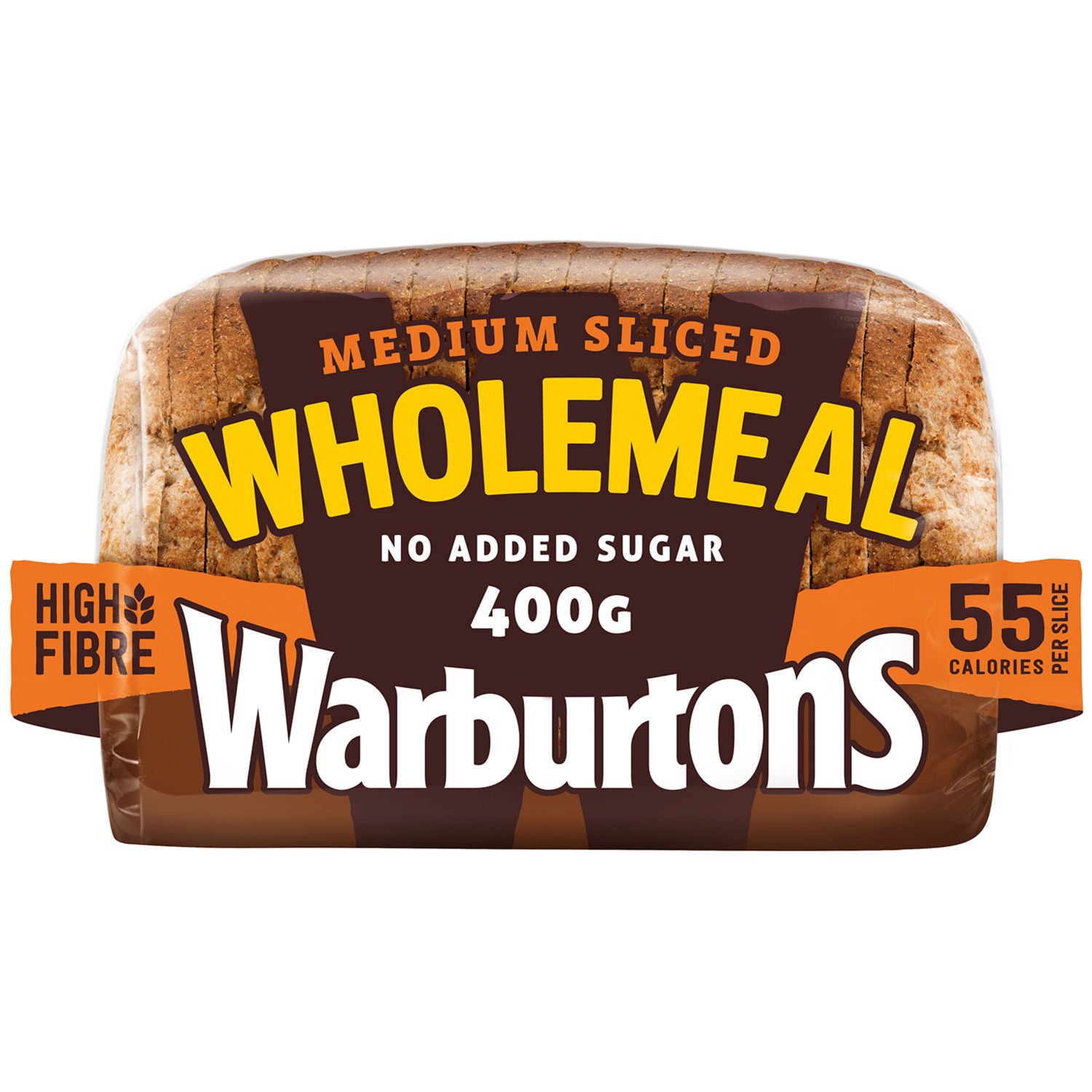 Warburtons Wholemeal Sliced Bread 400g (British brand)