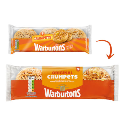 Warburtons 9 Crumpets
