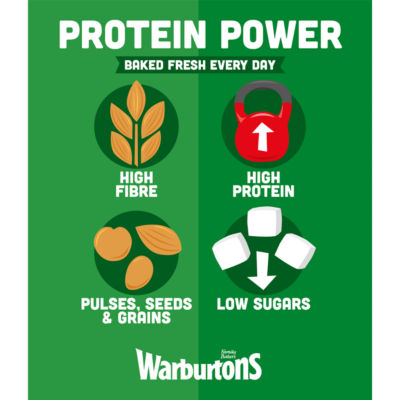 Warburtons protein bread 12 pulses and seeds 700g (British brand)