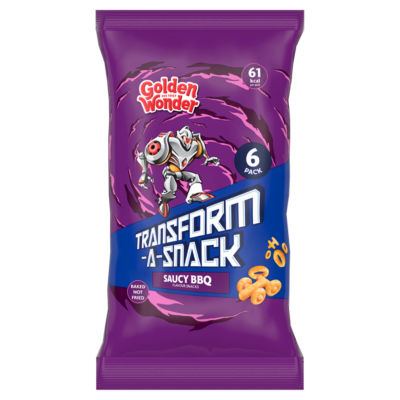 Golden Wonder Transform-A-Snack saucy BBQ flavour 72g (British brand)