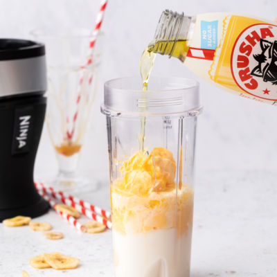 Crusha milkshake mix banana flavour 500ml - British product
