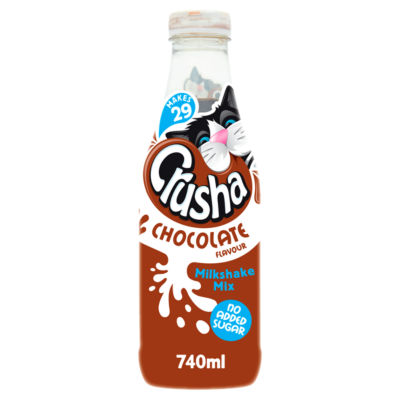Crusha chocolate milkshake mix 500ml, imported from the UK