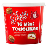 Lees' Mini Teacakes 16 pack 240g, imported from the UK