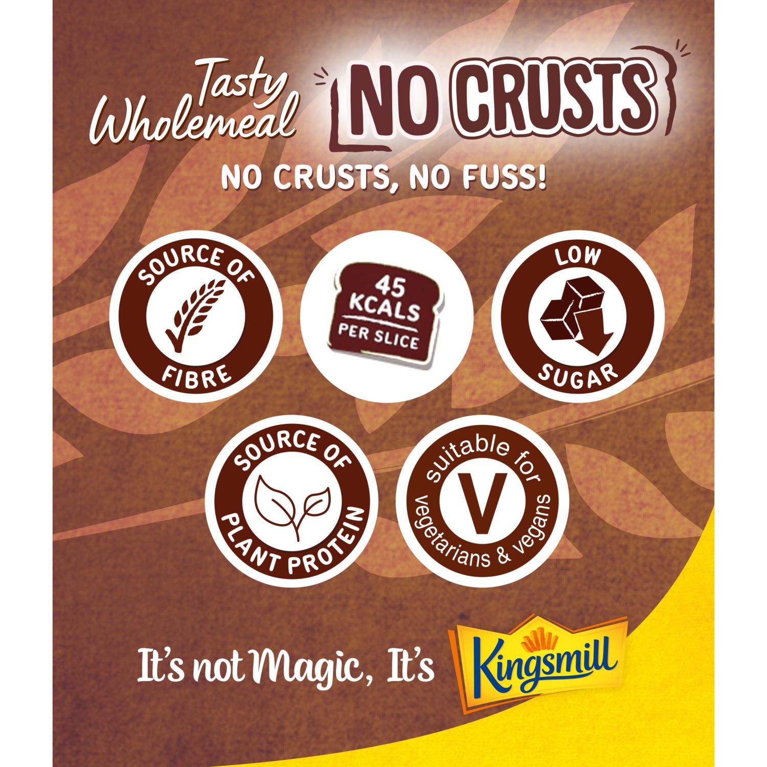 Kingsmill no crusts wholemeal bread 400g, UK version