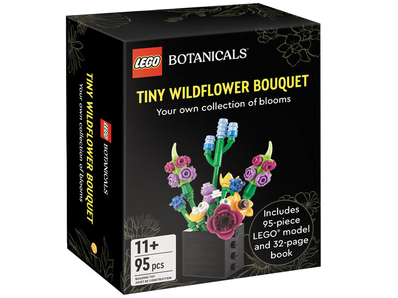 LEGO Botanicals Tiny Wildflower Bouquet building set 95 pieces, imported from the UK