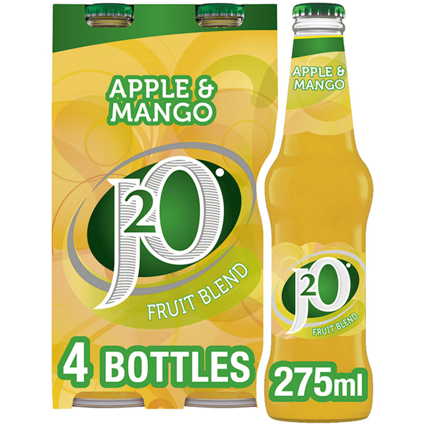 J2O Apple & Mango Juice 4 Bottles Drink GOODS ASDA   