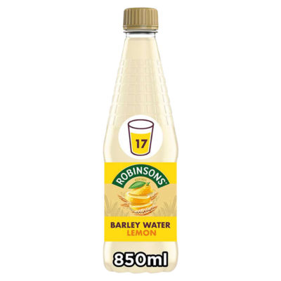 Robinsons lemon barley water concentrate 850ml, imported from the UK
