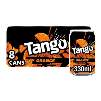 ASDA Tango Orange Original Carbonated Soft Drink Cans 8 x 330ml- Buy online at McGrocer
