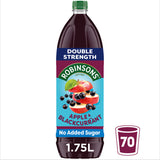 Robinsons Double Strength Apple & Blackcurrant Squash No Added Sugar GOODS ASDA   