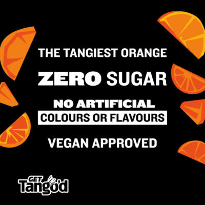 Tango Zero'd Orange Sugar Free Drink 8 x 330ml (British brand)