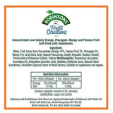 Robinsons Pineapple, Mango & Passion Fruit squash 1L, imported from the UK