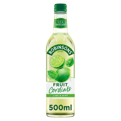 Concentré de sirop de fruits Robinsons citron vert et menthe 500 ml