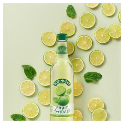 Concentré de cordial jus de citron vert et menthe Robinsons 500 ml
