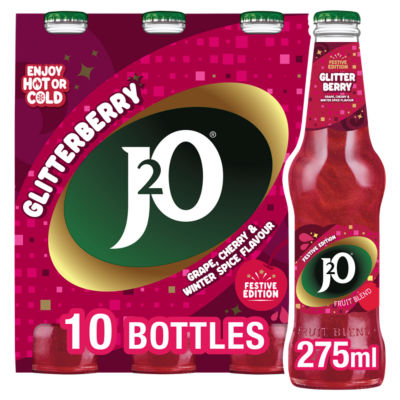 J2O Glitterberry still drink 10 x 275ml (British brand)