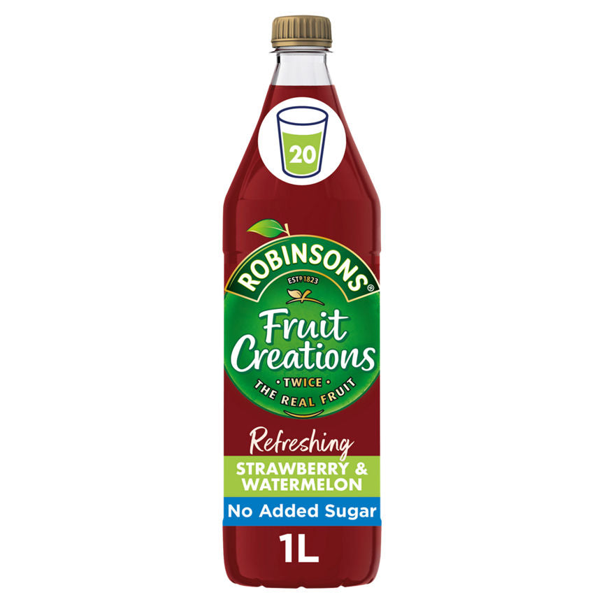 Robinsons Fruit Creations with Twice the Fruit Refreshing Strawberry & Watermelon GOODS ASDA   